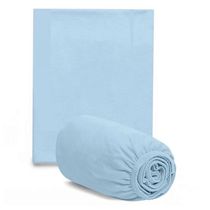 Jogo de Lençol Para Berço Hug Azul Claro