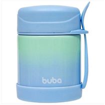 Pote Térmico Buba Aço Inoxidável Com Colher Degradê Azul