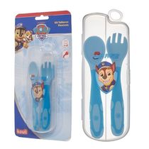 Kit Talheres Plastico Flexivel C/ Case Patrulha Canina Chase