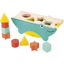 Encaixa-Formas Crocodilo 9 Peças para seu Bebê Tropik Janod