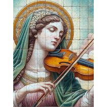 Quebra-cabeça Religiosos Santa Cecilia da Musica em 60 Peças