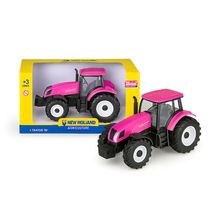 Trator de Brinquedo Infantil Rosa Realista Pneu de Borracha