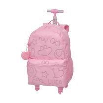 Mochila de Rodinhas Pacific Lilica Ripilica LoveIt Crush Rosa