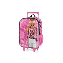 Mochila Com Rodas - Barbie - Rosa - Luxcel