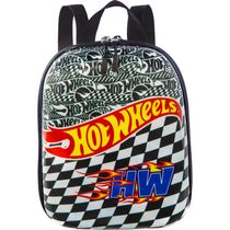 Mochila Infantil -  Hotwheels - Preto e Branco - Diplomata