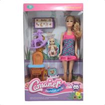 Boneca Babá Baby Sitter Grande Fashion Style Com Acessórios