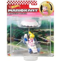 Hot Wheels Colecionavel Mario KART com Glider Princess Peach Mattel GVD30