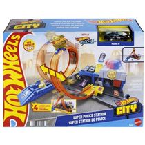 Hot Wheels Pista CITY Super Delegacia de Policia Mattel JBM71