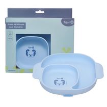 Prato De Silicone Com Divisoria E Ventosa Tigor BB Little