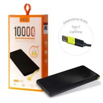 Carregador Portátil 10000 mAh Cor Preto