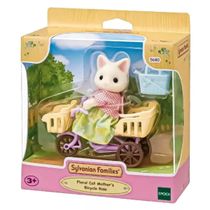 Sylvanian Families Conjunto Passeio de Bicicleta Mamãe Gato Primavera