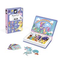 Livro Magnético Unicórnio com 44 peças Janod