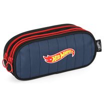 Estojo triplo Oficial HOT WHEELS azul Luxcel ET47790HW