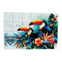 Quebra-cabeça Tucanos de 35 peças em MDF