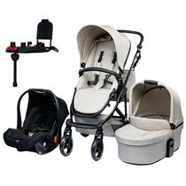 CARRINHO DE BEBE COMO 4 POWDER COM MOISES + BOLSA + BEBE CONFORTO E BASE - ABC DESIGN