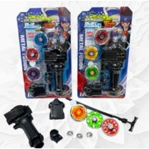 Brinquedo Beyblade com 3 Cores e Luzes + Lançador Menino