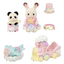 Sylvanian Families - Conjunto De Atrações Do Parque De Diversões - Avião & Trem  - Epoch
