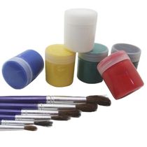 Conjunto Escolar Para Pintura Pincéis Japonês E Tinta Guache