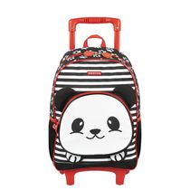Mochila de Rodinhas Sestini Média Kids X Panda 4 Colorida