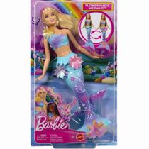 Boneca Barbie Sereia Mágica Flores 30Cm JDM72 3+ Mattel