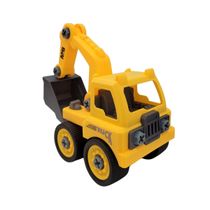 Caminhão Escavadeira Monta e Desmonta 25 Peças - Polibrinq