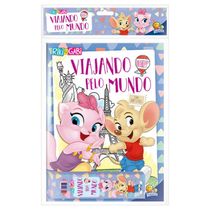 Kit Livro e Lapis de Cor Viajando pelo Mundo Riki & Gabi - Todolivro