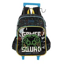 Mochila de Rodinhas Com Alça Luxcel Up4You Gamer Preto