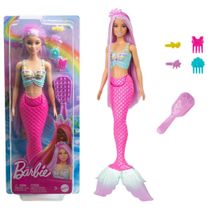 Boneca Barbie Sereia Fantasia Cabelo Longo de Sonho - Mattel