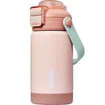 Copo Térmico - Parede Dupla - Com Bico E Canudo - Buba - Rosa