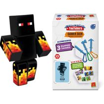 Kit Boneco Athos com Chaveiros 25 cm Streamers Gamer Coleção Youtubers