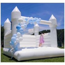 Casa de Pula-Pula Comercial Branca para Adultos, Casa de Pula-Pula Comercial de PVC de 100, Casa de Pula-Pula para Adultos com Soprador, Relunch