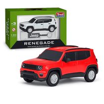 Carrinho Realista Jeep Renegade Escala 1:30 na Caixa Presente Crianças + Chaveiro