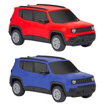 2 Carrinhos Realista Jeep Renegade Escala 1:30 na Caixa Presente Crianças + Chaveiro