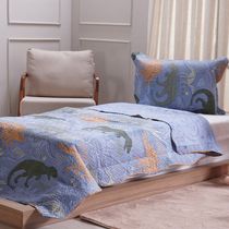 Kit Colcha Solteiro Ultra Lisse New Kids Rolinho 160x220cm Roar