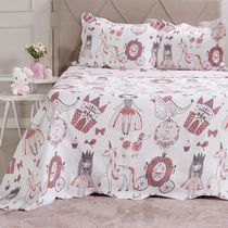 Kit Cobre Leito Solteiro Ultra Lisse Kids Rolinho 160x220cm Era Uma Vez