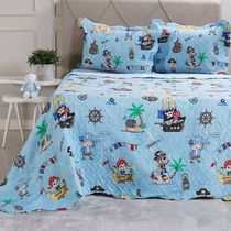 Kit Cobre Leito Solteiro Ultra Lisse Kids Rolinho 160x220cm Treasure