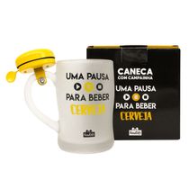 Caneca Campainha Pausa Cerveja 400ML - Zona Criativa