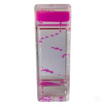 Enfeite Barra Com Líquido Rosa Escadas 16cm - Taimes