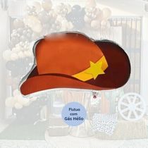 Balão Chapéu Cowboy /Peão no Rodeio /Vaqueiro - 52 x 65 cm - Animare - Valor Unitário
