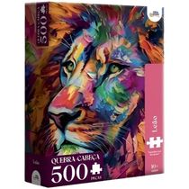 Quebra Cabeça Leão 500 Peças Toyster