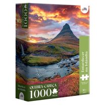 Quebra Cabeça Entardecer na Islândia 1000 Peças Toyster