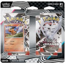 Blister Quadruplo Tepig Fogo Branco Pokémon - Copag 35899