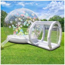 Casa Inflável de Bolha Transparente de 3m para Crianças com Túnel e Trampolim - Gaonala