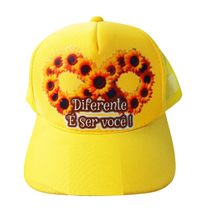 Boné Amarelo para Crianças Infinity Yellow - Diferente é ser você