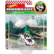 Hot Wheels Colecionavel Mario KART com Glider Luigi Mattel GVD30