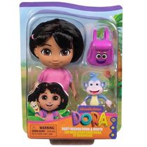 Dora Aventureira - Boneca 15CM com Macaco Botas e Mochila SUNNY