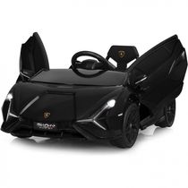 Carro, Carrinho Lamborghini Elétrico Infantil a Bateria 12V 1 Assento com 3 Velocidades Luz LED e Suspensão de Mola, INFANS, Vermelho
