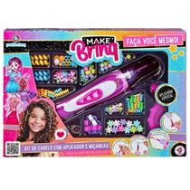 Kit de Cabelo com Aplicador e Miçanga Infantil Polibrinq
