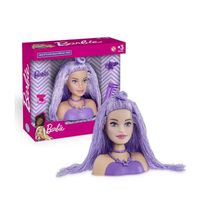 MINI STYLING HEAD SPECIAL HAIR (LILAS) - PUPEE