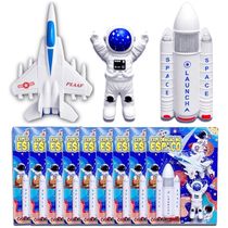 Kit 10 Astronauta Ônibus Espacial Foguete e Jato Lembrancinha Festa p/ Sacola Surpresa